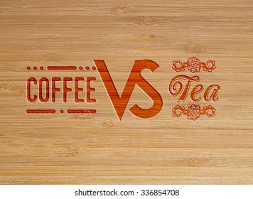 Tea and coffee illustration, vector