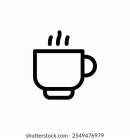 tea coffee mug cup hot icon sign vector