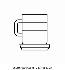 tea coffee mug icon sign vector