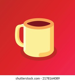 Tea or Coffee Mug Illustration Concept