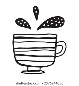 Tea coffee mug vector illustration isolated