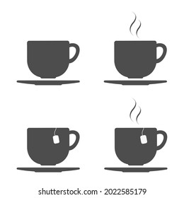 Tea With Coffee Symbol Icon. Simple Illustration Vector Design.