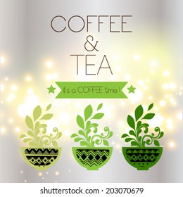 Tea and Coffee time card