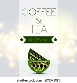 Tea and Coffee time card