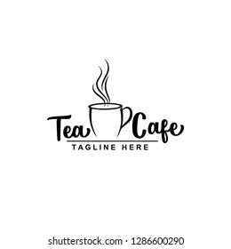 tea and coffee vector logo best for cafe or restaurant logo