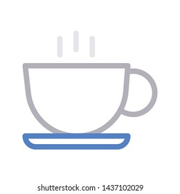 tea color line vector icon