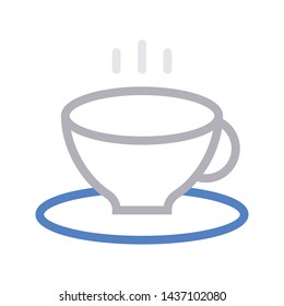 tea color line vector icon