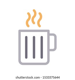 tea color line vector icon