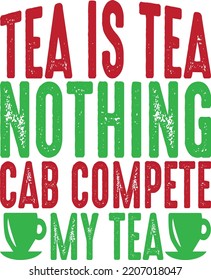 Tea Colorful T-shirt Design For Print