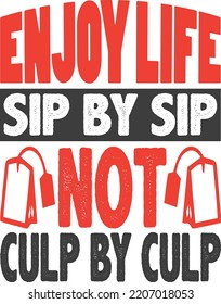 Tea Colorful T-shirt Design For Print