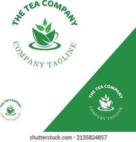 The tea company, Shop logo, Tea house, Tea logo design,