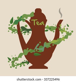 Tea concept with drink icons  design, vector illustration 10 eps graphic