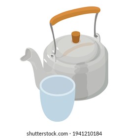 Tea concept icon. Isometric illustration of tea concept vector icon for web