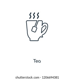 Tea concept line icon. Linear Tea concept outline symbol design. This simple element illustration can be used for web and mobile UI/UX.