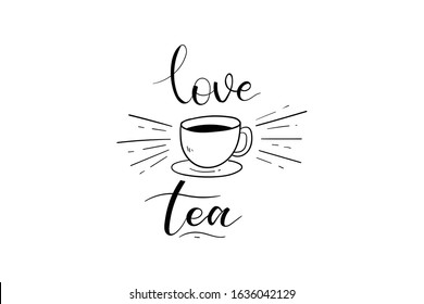 tea craft cup drawing icon vector hand drawing 