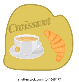 Tea and croissant