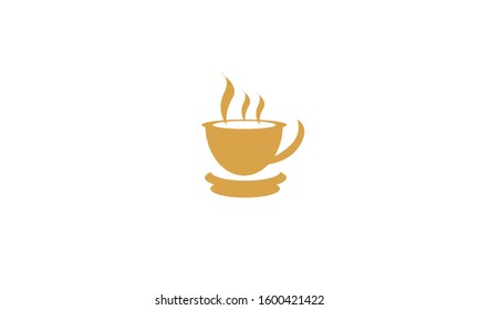 TEA cup abstract vector logo monogram template