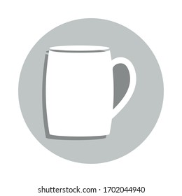 tea cup badge icon. Simple glyph, flat vector of web icons for ui and ux, website or mobile application