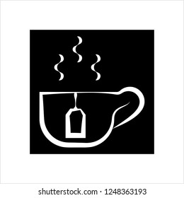 Tea Cup And Tea Bag Icon Vector Art Illustration