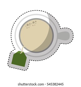 tea cup beverage isolated icon vector illustration design