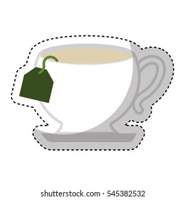 tea cup beverage isolated icon vector illustration design