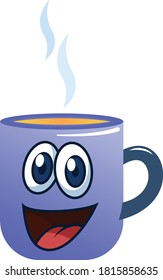 Dibujo vectorial e ilustración de la taza de té