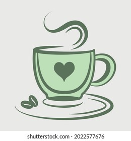 Tea Cup Clipart Printable Vector Design 