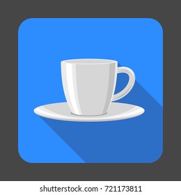 Tea cup concept background. Cartoon illustration of tea cup vector concept background for web design