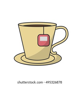 Tea cup drink design