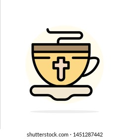 Tea, Cup, Easter, Hot Abstract Circle Background Flat color Icon