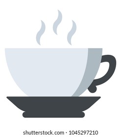 A tea cup filled with hot tea