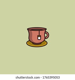 Tea Cup - Flat Vector Design