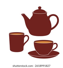 tea cup flat vector illustration Eps 10
