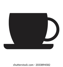 Tea Cup Glyph Style vector icon which can easily modify or edit 