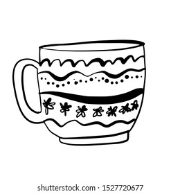 Tea cup. Hand drawn illustration for your design