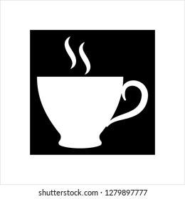 Tea Cup Icon, Coffee Cup Icon Vector Art Illustration