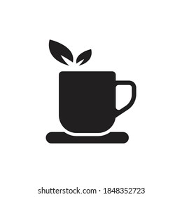 Teebeutel-Symbol-Design einzeln auf weißem Hintergrund