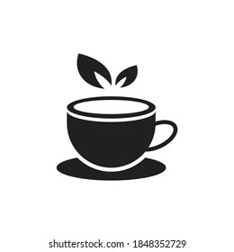 Tea cup icon design isolated on white background