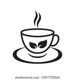 tea cup icon design vector template