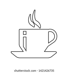 Tea Cup icon. Element of winter for mobile concept and web apps icon. Outline, thin line icon for website design and development, app development