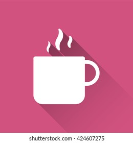 tea cup icon. flat tea cup icon. tea cup vector