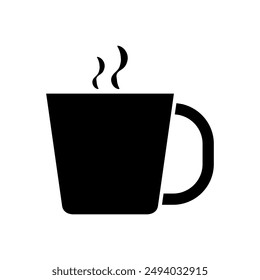 Tea cup icon illustrated on background