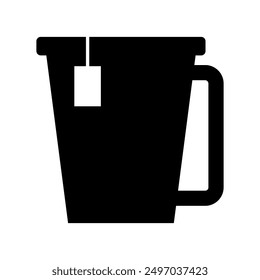Icono de taza de té ilustrado sobre fondo
