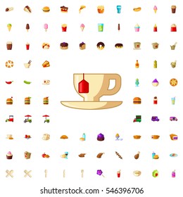 tea cup icon illustration isolated vector sign symbol