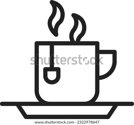 Tea Cup Icon image. Suitable for mobile application.