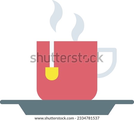 Tea Cup Icon image. Suitable for mobile application.