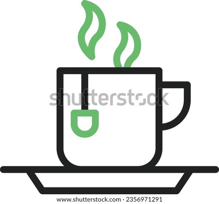Tea Cup Icon image. Suitable for mobile application.
