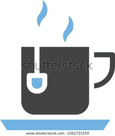 Tea Cup Icon image. Suitable for mobile application.