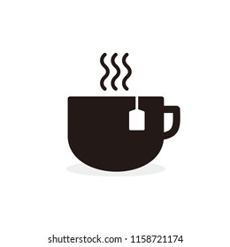 Tea cup icon isolated on white background
