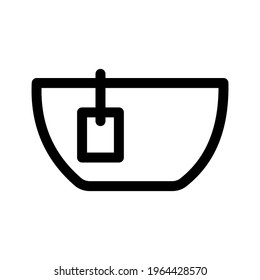 Tea cup icon isolated vector illustration. High quality black style vector icon